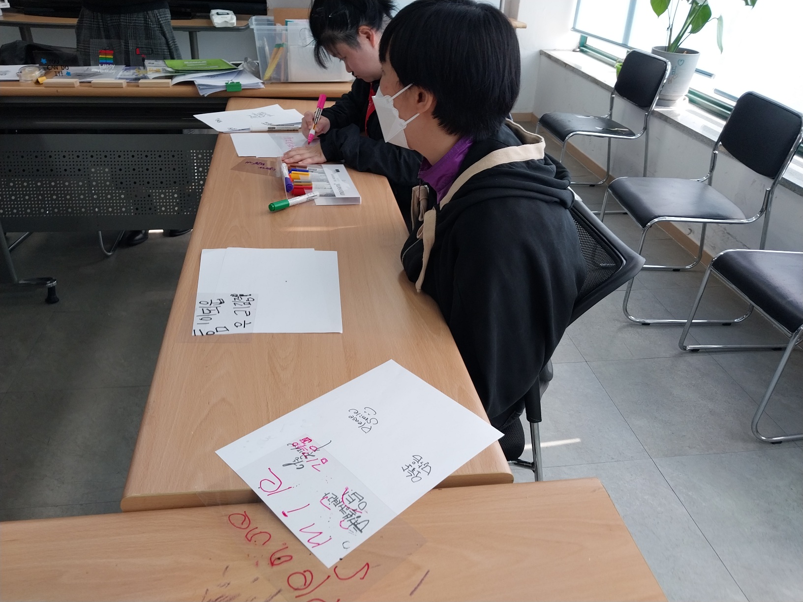 2023년 10월 20일(금) 캘리그라피 수업사진