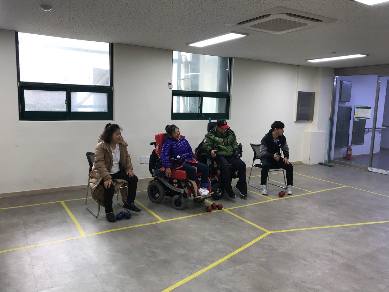 2018년 11월 19일 - 보치아수업 사진