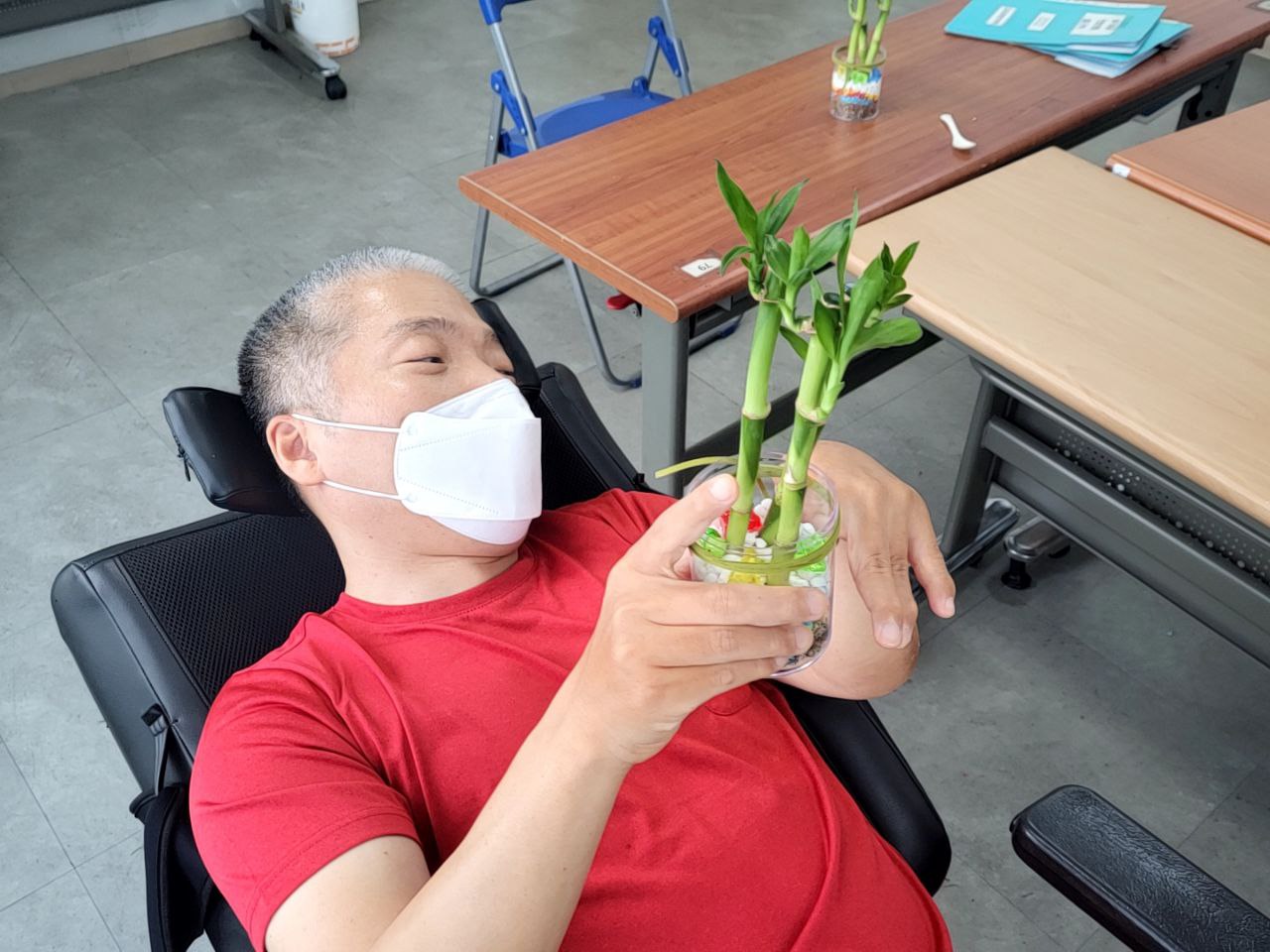 2022/07/29(금) - 슬기로운 텃밭생활 (날씨가 너무 더워 실내 수업-개운죽 화분 만들기)