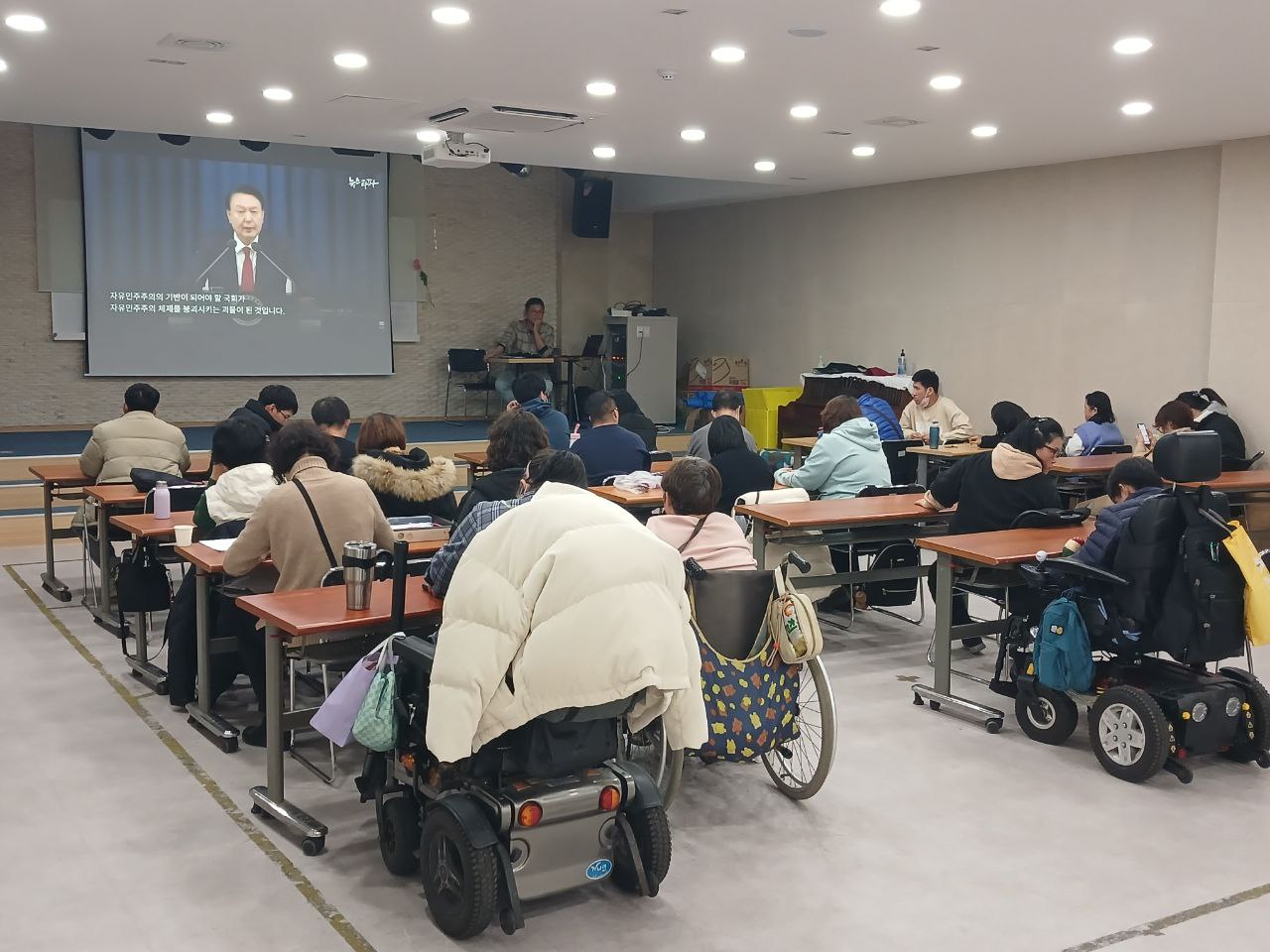 2024년 12월 5일(목) 우다다, 동물해방, 민중가요 전체 합반 수업사진