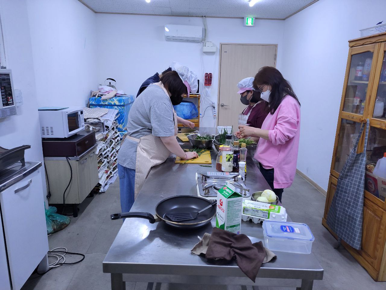 2022/05/04(수) - 즐거운 요리수업 (오늘은 부추겉절이 & 계란후라이)
