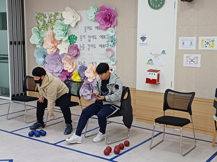2024년 3월 14일(목) 보치아 수업 사진