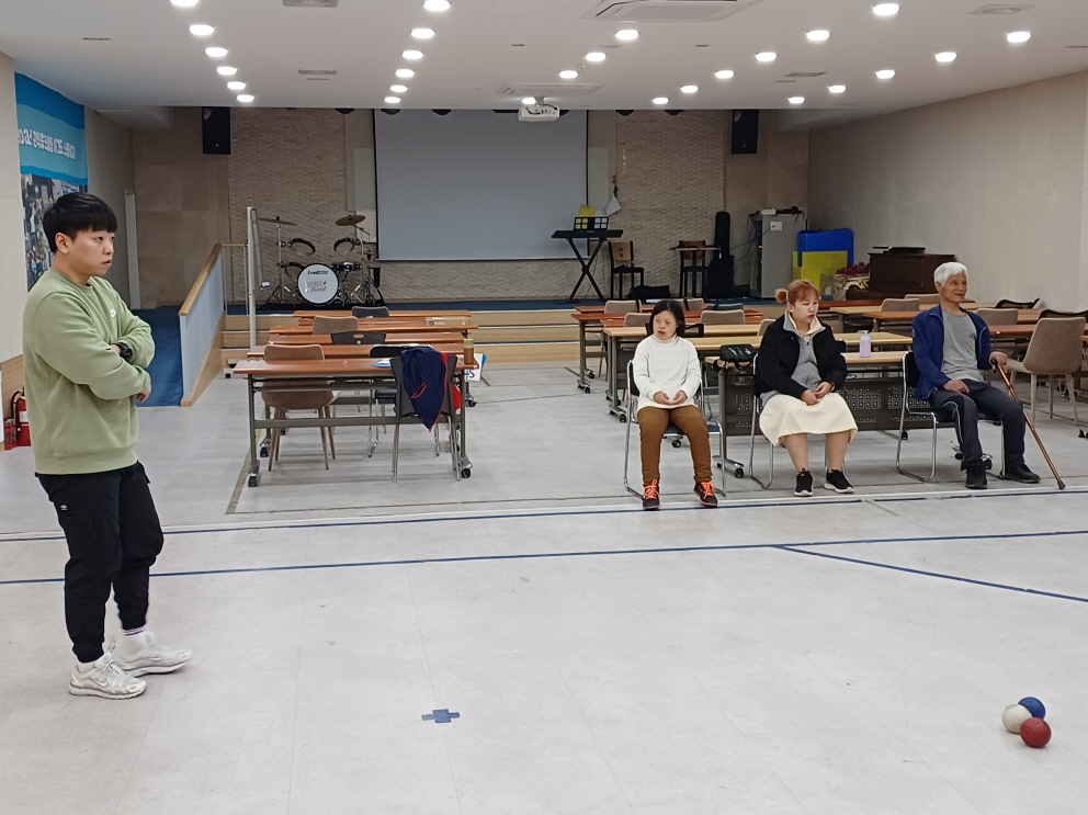 2024년 4월 8일(월) 보치아 수업 사진