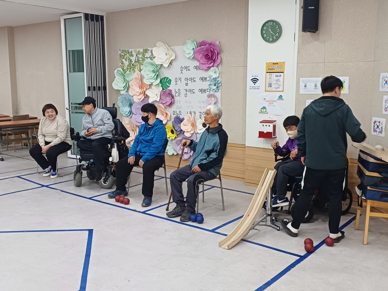2024년 4월 4일(목) 보치아 수업 사진