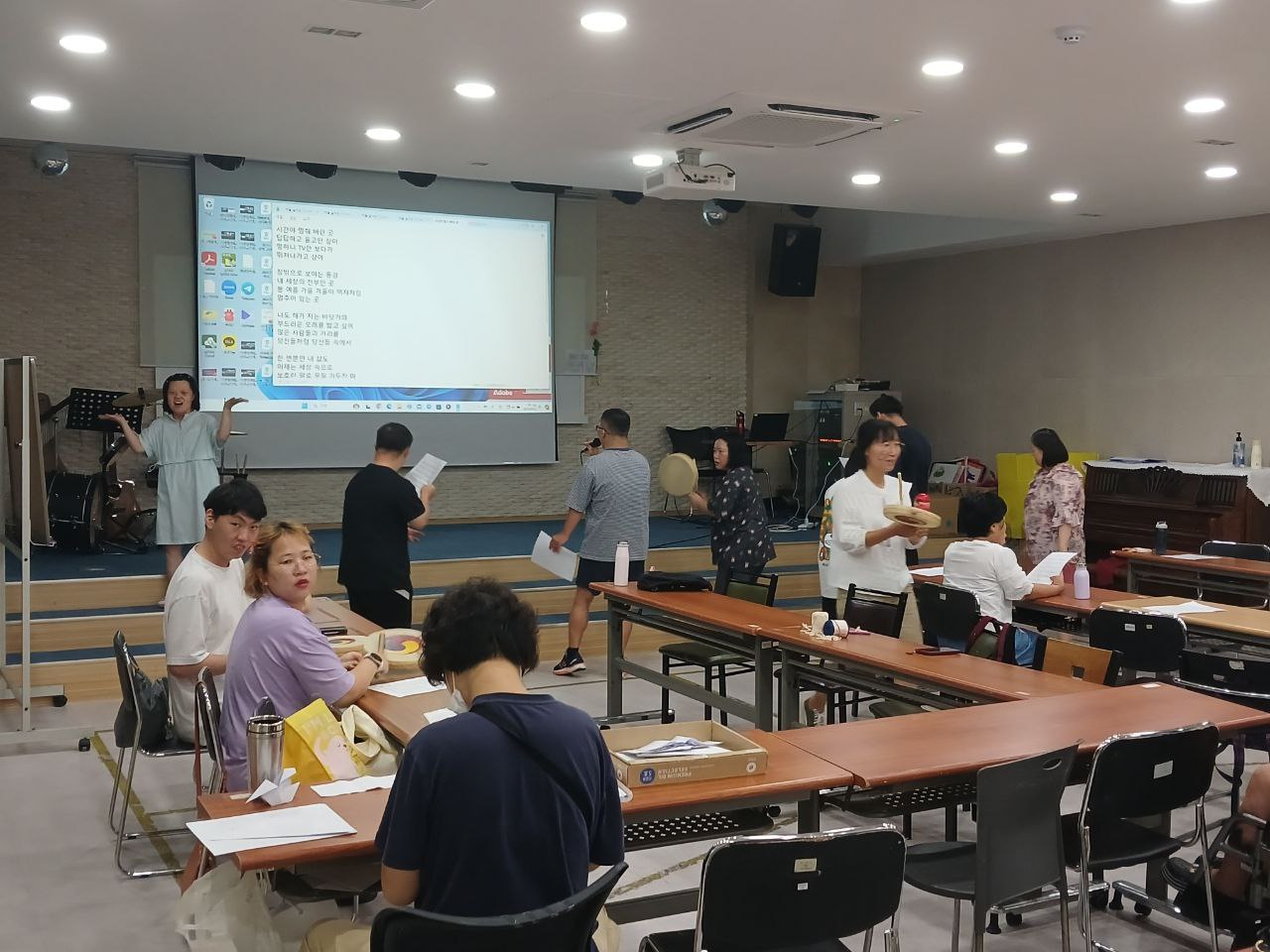 2024년 8월 22일(목) 민중가요, 동물해방 합반 수업사진