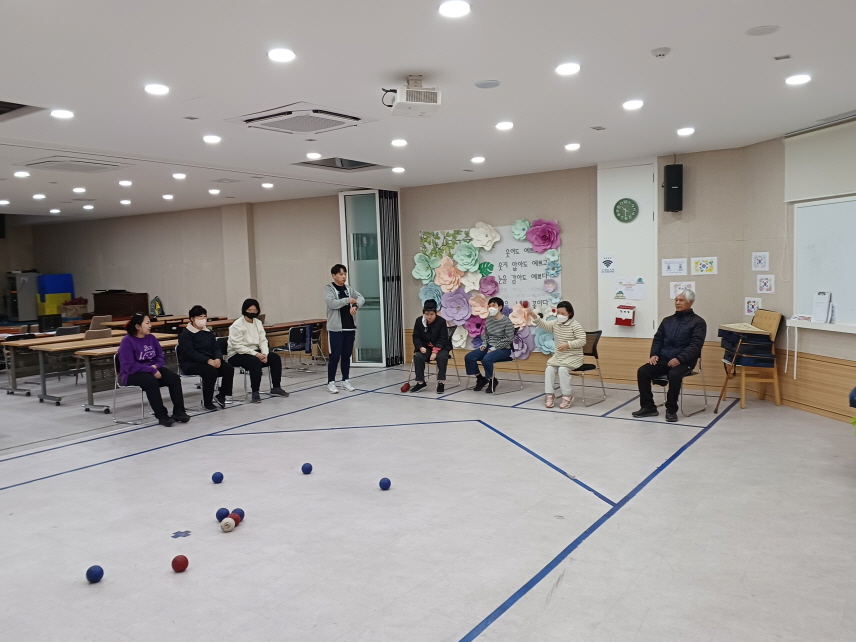 2024년 3월 11일(월) 보치아 수업 사진