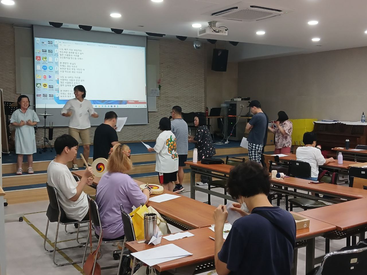 2024년 8월 22일(목) 민중가요, 동물해방 합반 수업사진